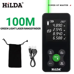 HILDA Professional Laser Distance Rangefinder Tool - Precision Measurement Ruler (OZ043)
