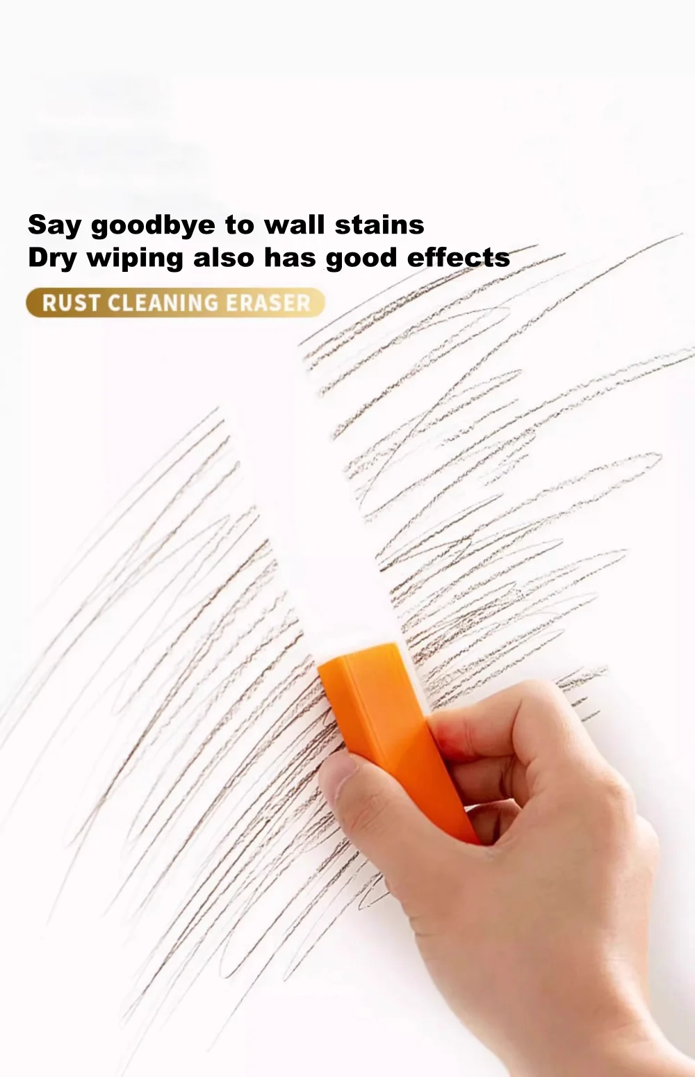 XMSJ Magic Eraser Easy Limescale Eraser Rubber Household Kitchen Cleaning Tools Toilet Rust Brush Bathroom Glass Rust Remover