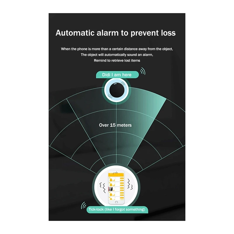 AB25-Mini GPS Tracker Wireless Bluetooth 5.0 Anti-Lost Device Smart Locator Pet Key Wallet Tracker With Key Ring