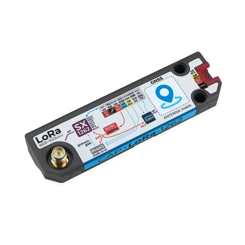 LXYB18B Lora 1262 SX1262 카드퍼터용 캡 Adv 868-923Mhz 2PCS SMA 안테나는 GNSS 글로벌 포지셔닝 모듈을 지원합니다.