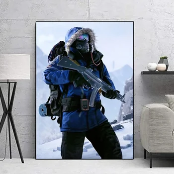 Pittura su tela Wall Art Poster e stampa RUST moderno Gioco di sopravvivenza Scienziato Soggiorno Camera da letto Regalo per la casa Immagine pop Decor