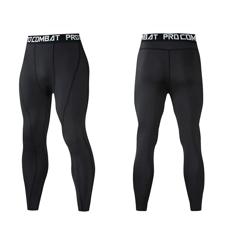 Sports Tight-fitting Trousers Men's Pants Quick-drying Basketball Football Running Fitness Bottoming And Velvet compression pants