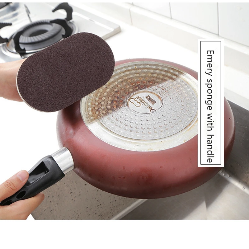 Cleaning Brush Decontamination Brush Sponge Emery Kitchen Tool