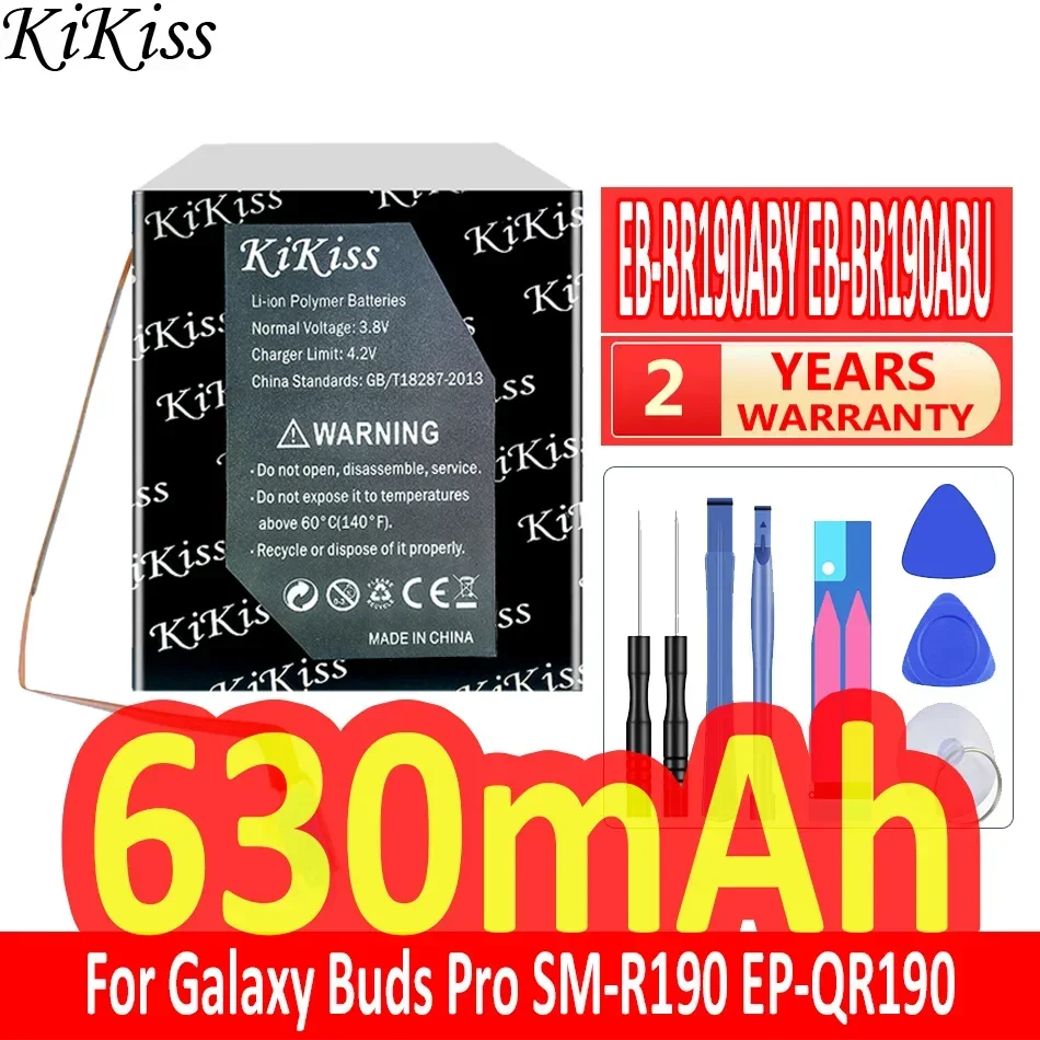 630Mah Kikiss Potente Batteria Eb-Br190Aby Eb-Br190Abu Per Samsung Galaxy Buds Pro Sm-R190 Ep-Qr190 Auricolare