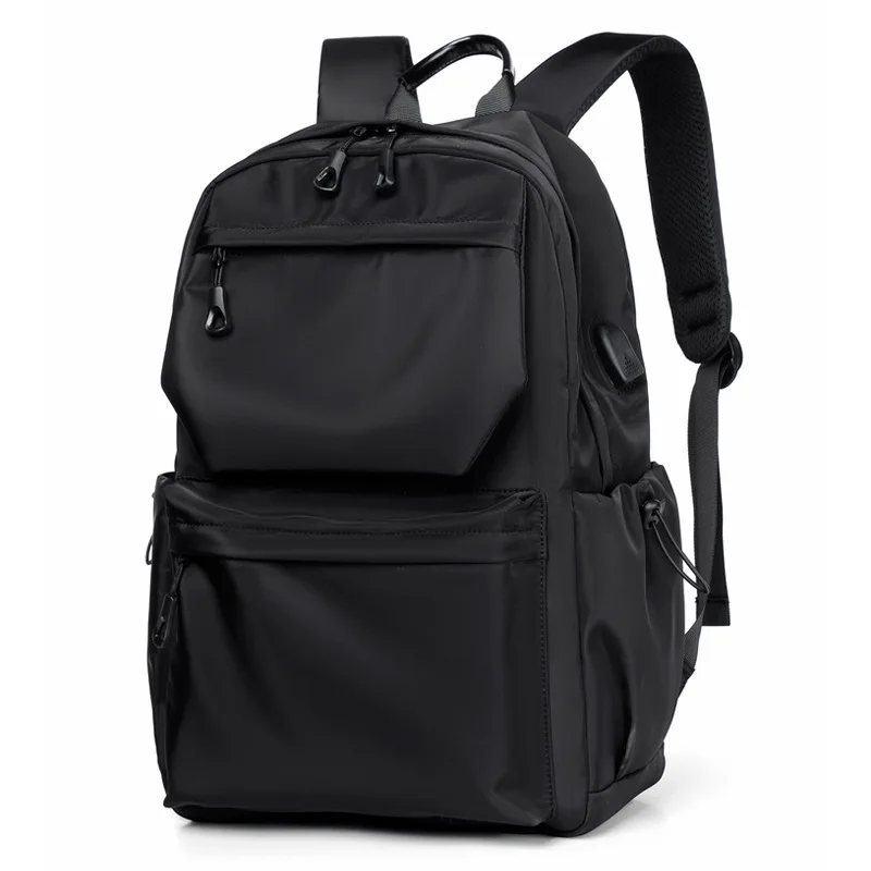 

Fashion Backpack Men's Junior High School Student Schoolbag Large Capacity Travel Bag Casual Computer Backpack Men's Bag F