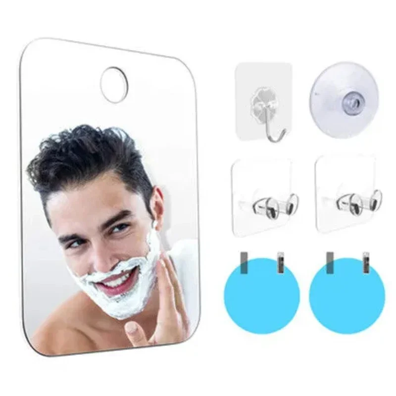 Makeup Mirror Bath Shaving Pocket Travel Make Up Mirror Women Hand Bathroom Face Shave Shower Accessories