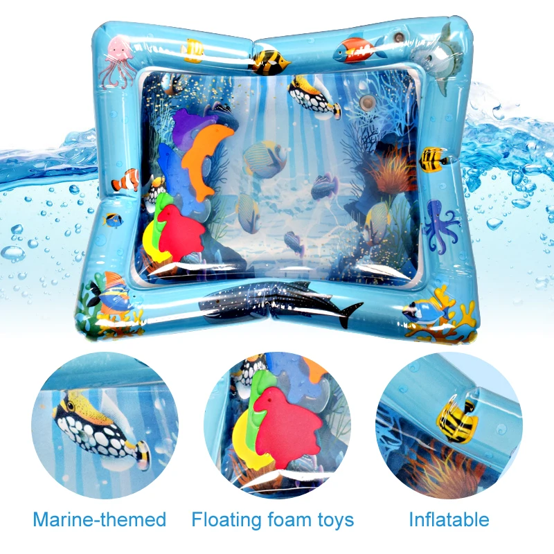Baby Water Mat Inflatable Cushion Infant Toddler Water Play Mat for Children Early Education Developing Baby Toy Summer Toys 3