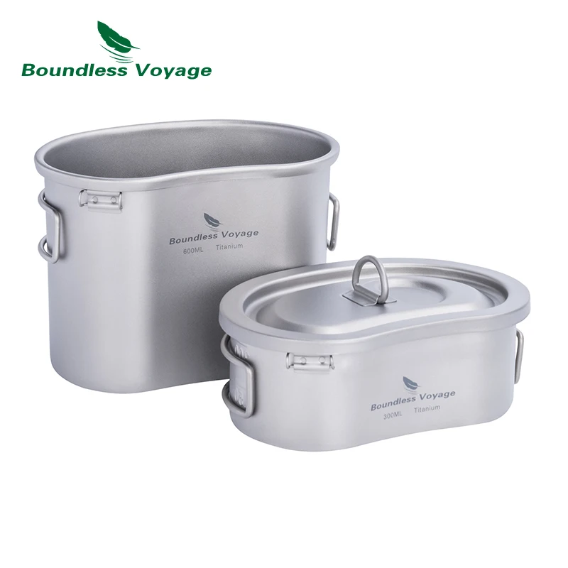 Boundless Voyage Titanium Canteen Mess Kit - 750ml 400ml - Ultralight - View #8