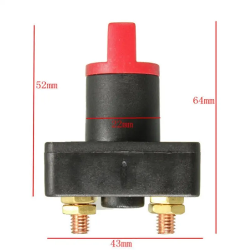 1PC Ignition Switch QB050 High Current Universal Knob Type for Automobile Yacht Marine Power Off System