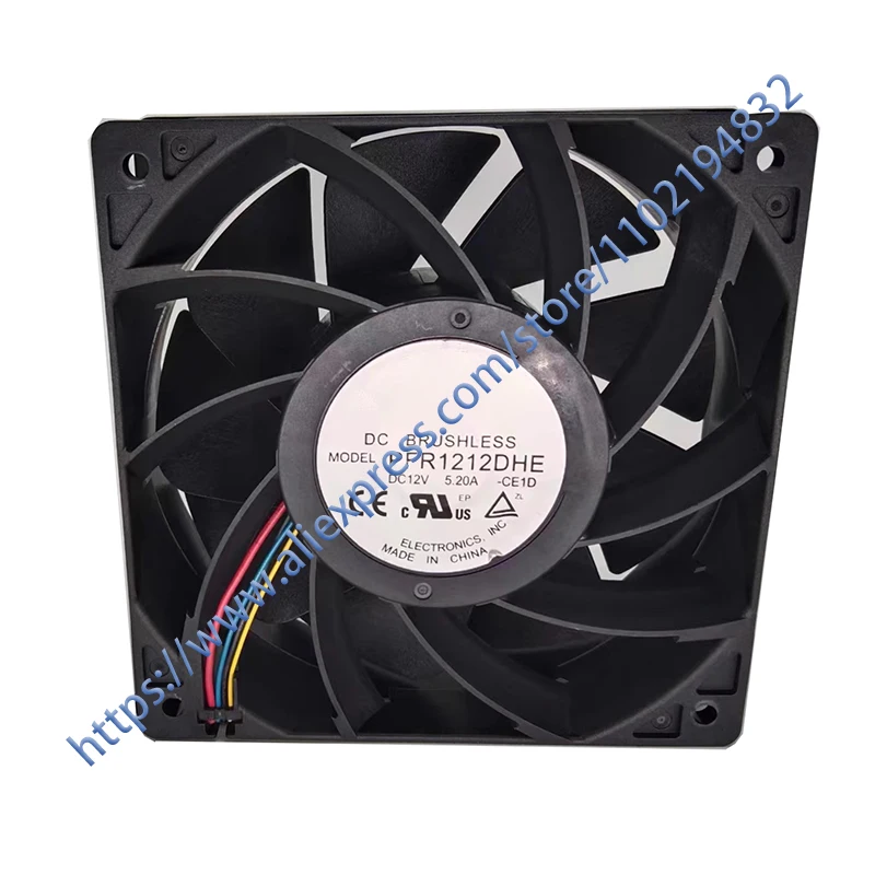 

Original 100% working PFR1212DHE 8J2V DC 12V 5.20A 120x120x38mm Server Cooling Fan