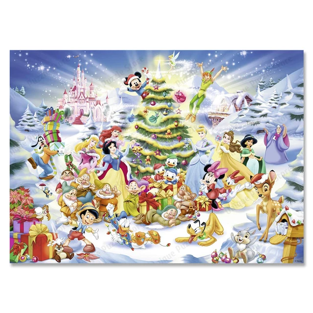 dun Heel veel goeds benzine Christmas Disney Large Adult Jigsaw Disney Character Games and Puzzles Disney  Christmas Eve Unique Design Paper Jigsaw Puzzles - AliExpress