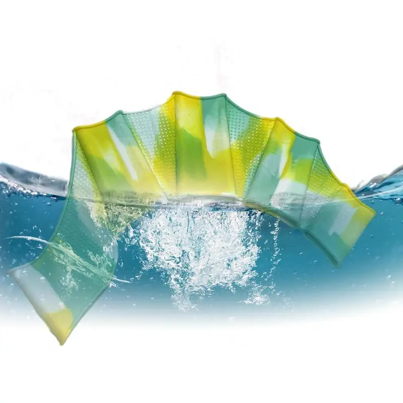 

Swimming Gloves Silicone Webbed Gloves Elastic Swimming Supplies Hydrodynamic Five Finger Design For Triathlon Training Diving