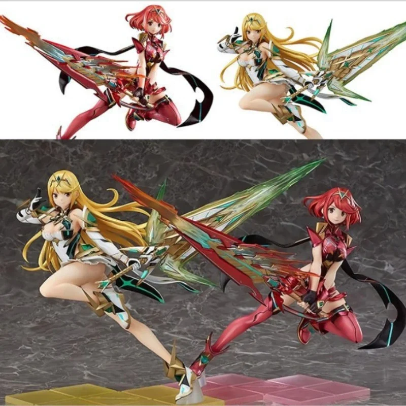 

Xenoblade Chronicles Anime Figure Mythra Pyra Action Figures Anime Figure Model Collect Boy Toys Figure Holy Grail of Heaven