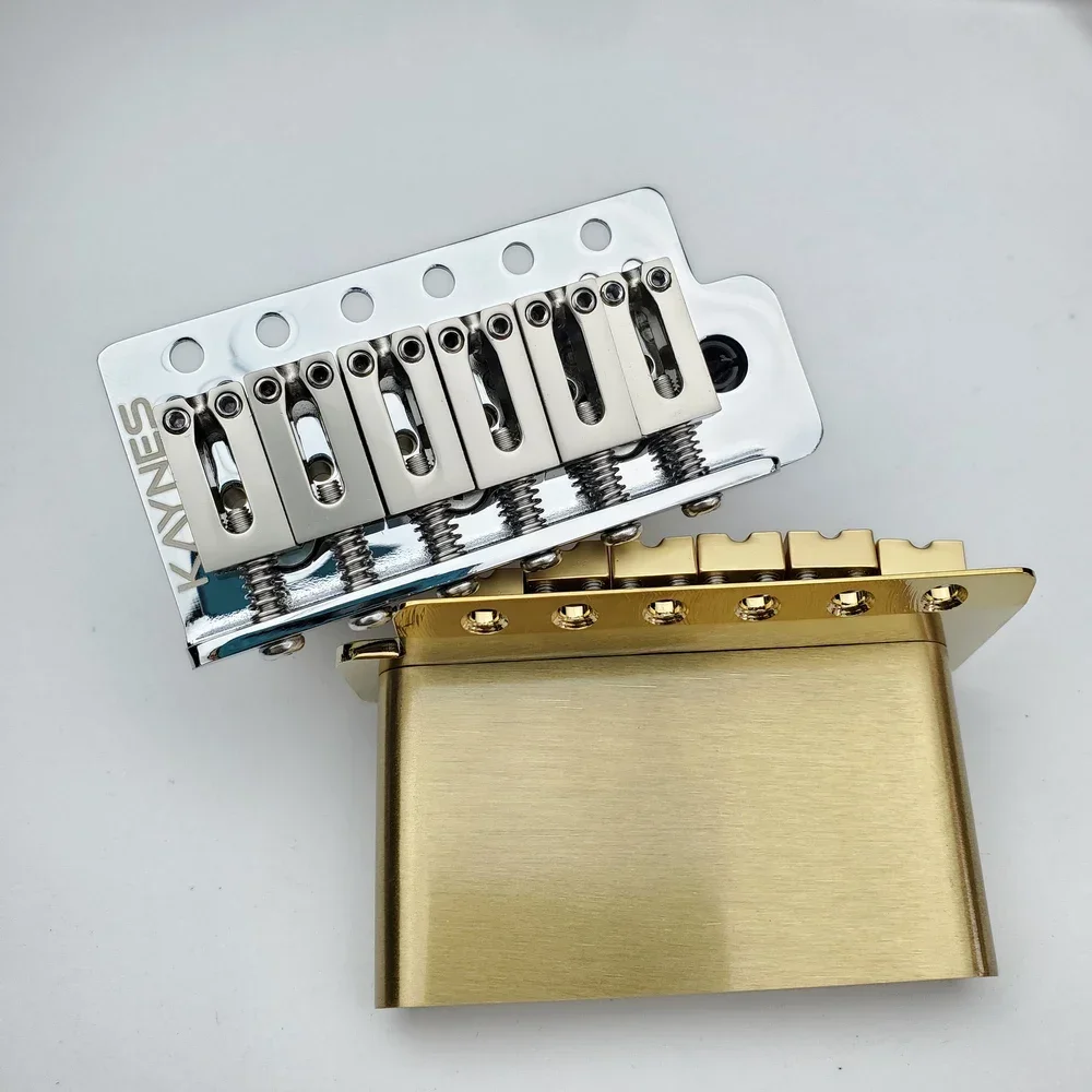 KAYNES 52.5MM Type ST Electric Guitar Tremolo System Bridge With Zinc or Brass Block for ST Guitar Chrome Silver Gold KY01