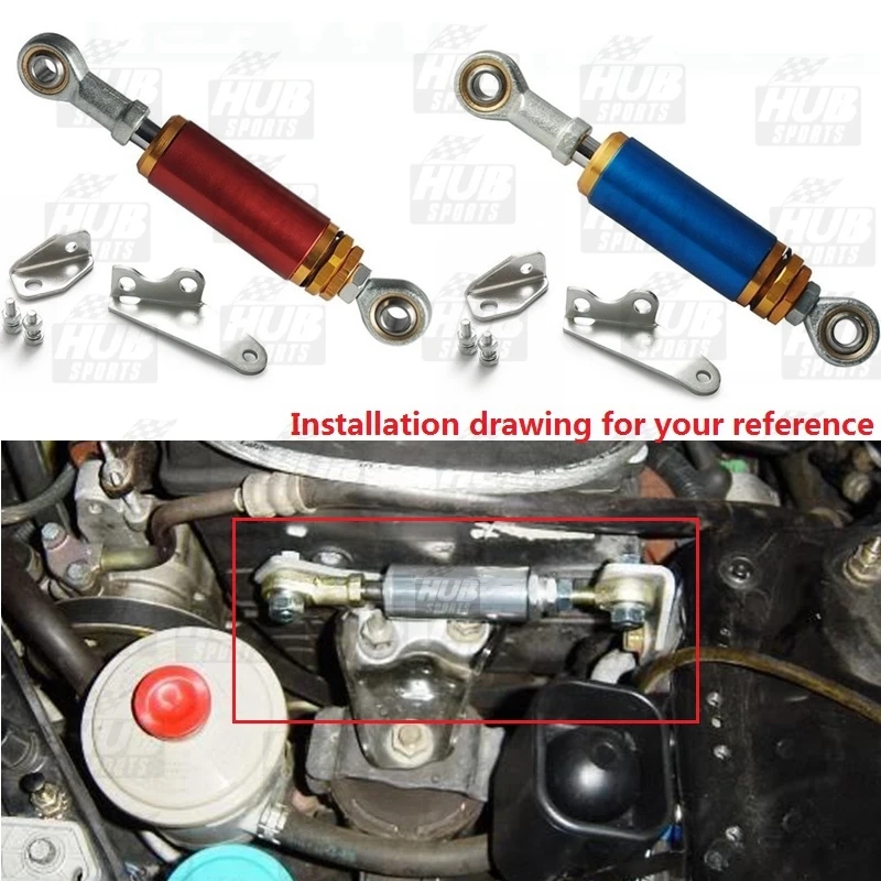 HUB sports Aluminum Racing Engine Torque Damper For Honda Civic Type R EK9 EK3 96-00 HU-CA0177-EK3