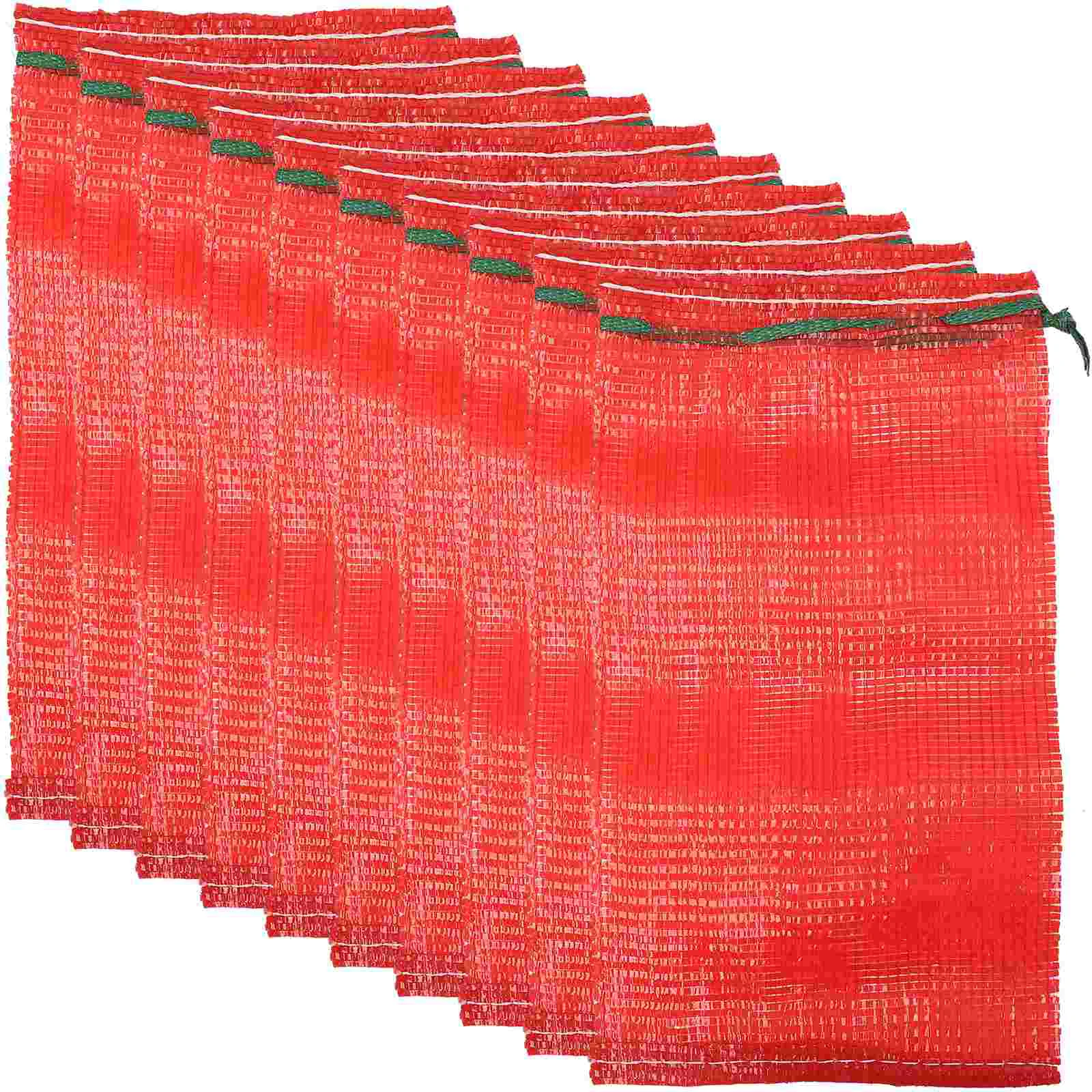 

Mesh Onion Bags Mesh Agricultural Products Bags Reusable Storage Net Drawstring Bags