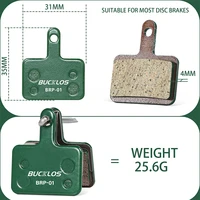 BUCKLOS plaquettes de frein à disque hydrauliques en céramique pour SHIMANO B01S B05S 1/2/4/6/8/10 paires plaquettes de frein vtt plaquettes de frein à disque résistantes à l'usure 3