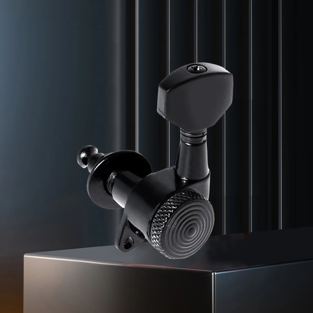 6Pcs Guitar Locking Tuners Reusable Guitar String Pegs Sealed Machine Heads Tuners for Acoustic Or Electric Guitar