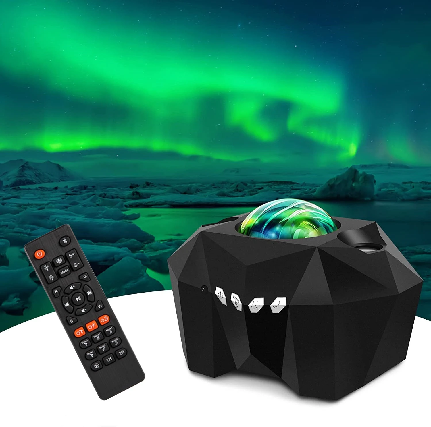 Proyector de luces nocturnas Aurora Galaxy, con altavoz de música  Bluetooth, de niños para habitación, decoración de techo de cine en casa,  regalo| | - AliExpress