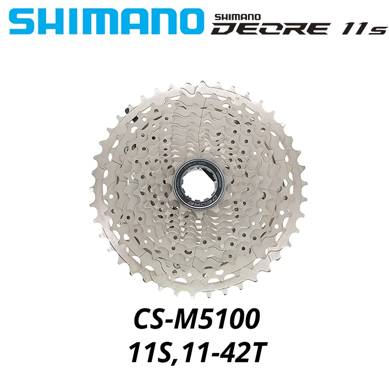 Bicycle Accessories Shimano Deore 10/11/12S K7 CS M4100/M5100/6100/M7100/M8100 Cassette 42/46/51T Mountain Bike Sprocket 10/11/12V MTB Flywheel