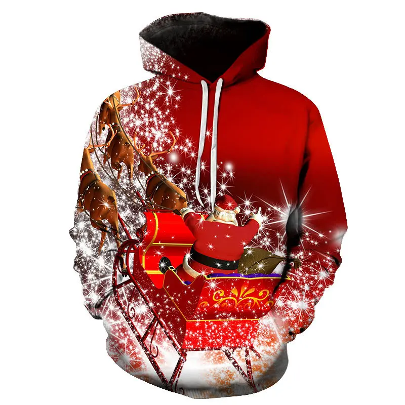 

With a hat Santa Claus hoodies Outside use oft hoodies custom oversized y2k clothes hoodies for man Christmas Patterns