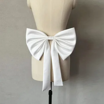 Accessori per abiti da sposa da donna con fiocco in raso staccabile da sposa. Fiocco da sposa