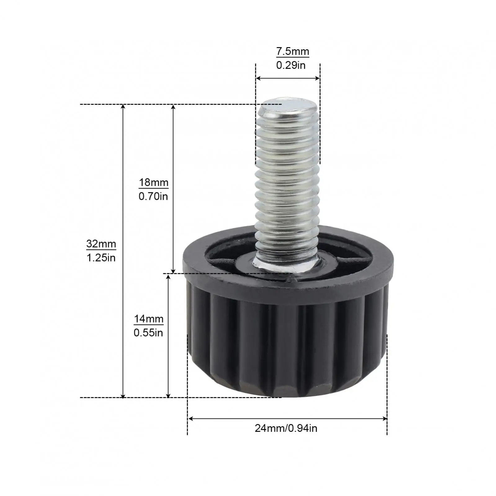 Рисунок 2 - Регулируемые резьбовые винтовые ножки