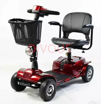 Outdoor 4 Wheel Folding Disabled Electric Tricycle Mobility Scooters Wheelchair Electric Car With Four Wheels 1