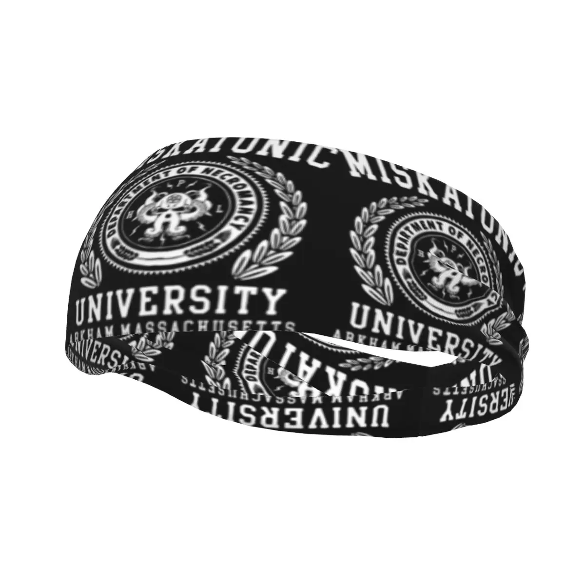 

Cthulu And Lovecraft Miskatonic University Sweatband Sports Headband Tennis Gym Hair Bands Call Of Cthulhu Head Sweat Bands