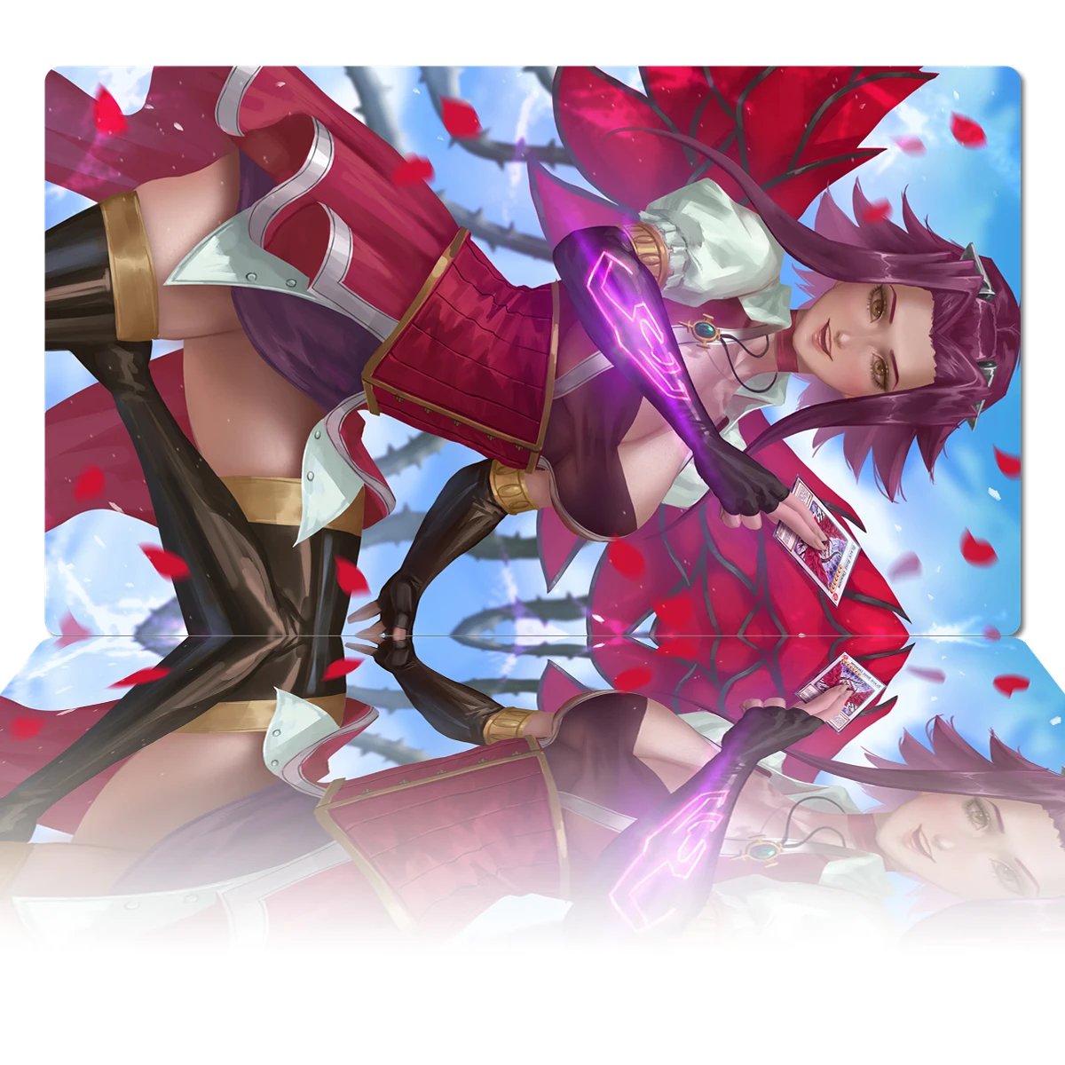 YuGiOh Play Mat Akiza Izinski TCG CCG Trading Card Game Board Game Duel Mat  Anime Mouse Pad Rubber Desk Mat Zones & Bag 60x35cm - AliExpress
