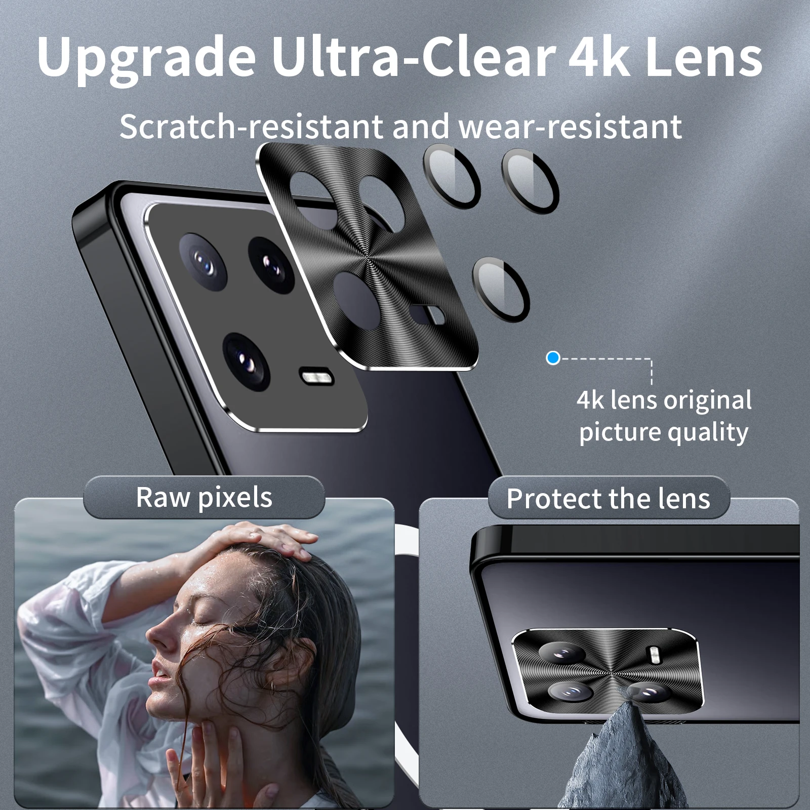 Magnetic Charging Case For Xiaomi 14 Pro13 Metal Bumper Adsorption Clear Aluminum Camera Protector Cover Mi Redmi K60 Ultra