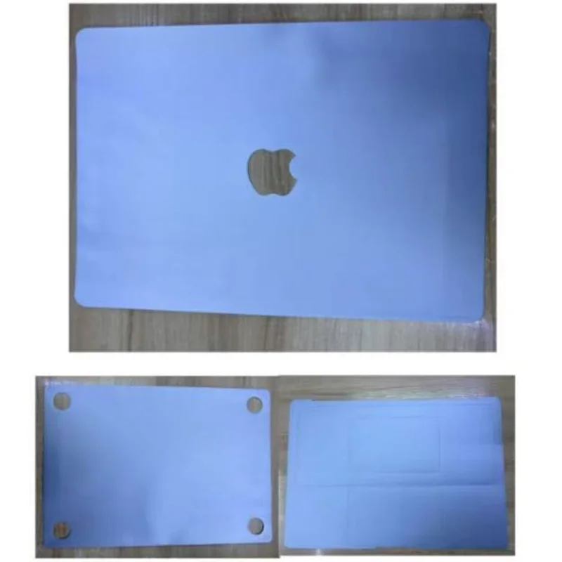 IMMOENUC 3-in-1 Laptop Sticker Decals For 2025 2024 MacBook Air 15 M4 M3 A3241 A3114 15.3 Inch Solid Colour Laptop Top Cover Bottom Cover Full Tray Sticker Compatible With 2023 Air 15 M2