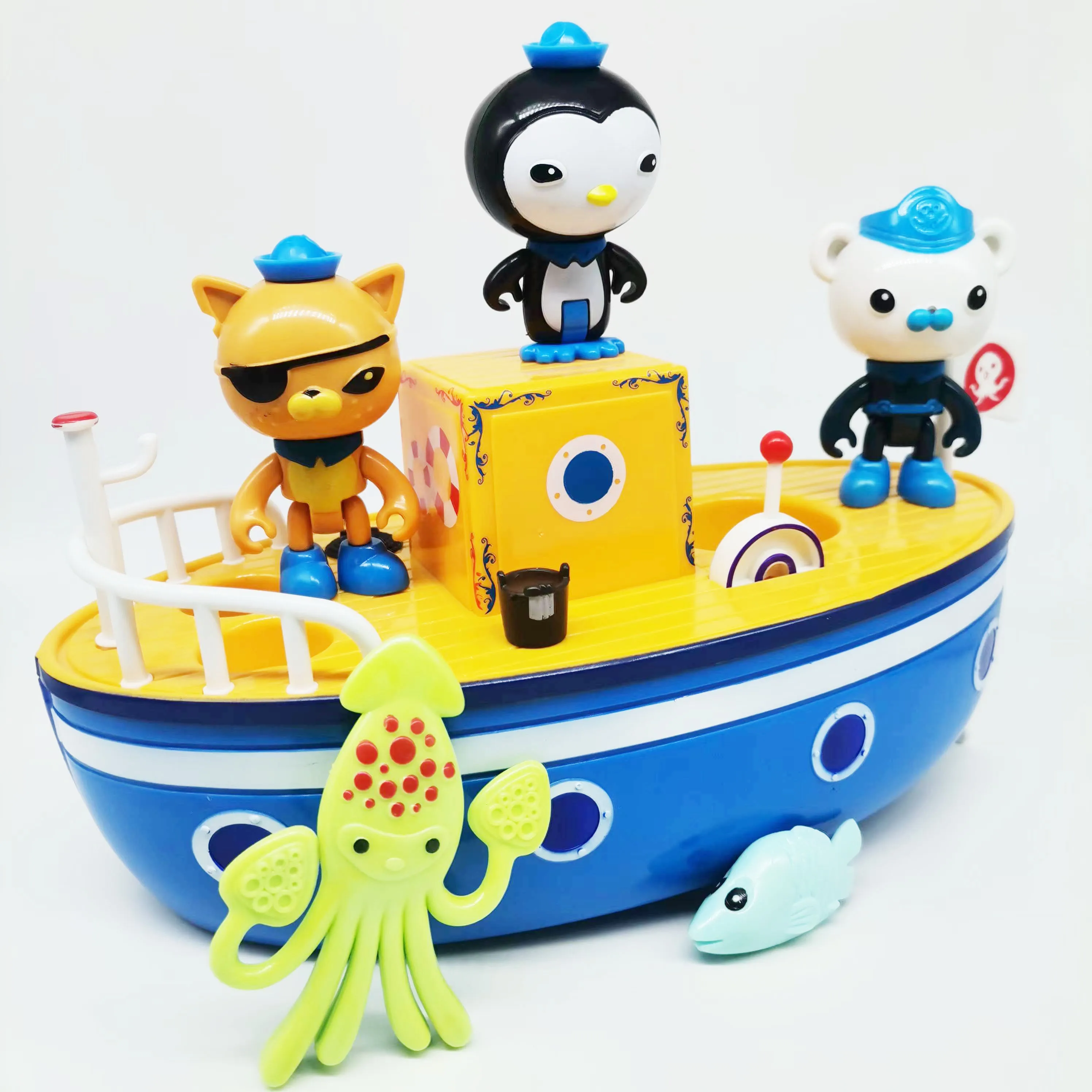 Ottonauts Action Figures Giocattoli Da Bagno Kwazii Barnacles Peso Gup Bath Boat Giocattolo Galleggiante Sull'Acqua Giocattolo Per Bambini