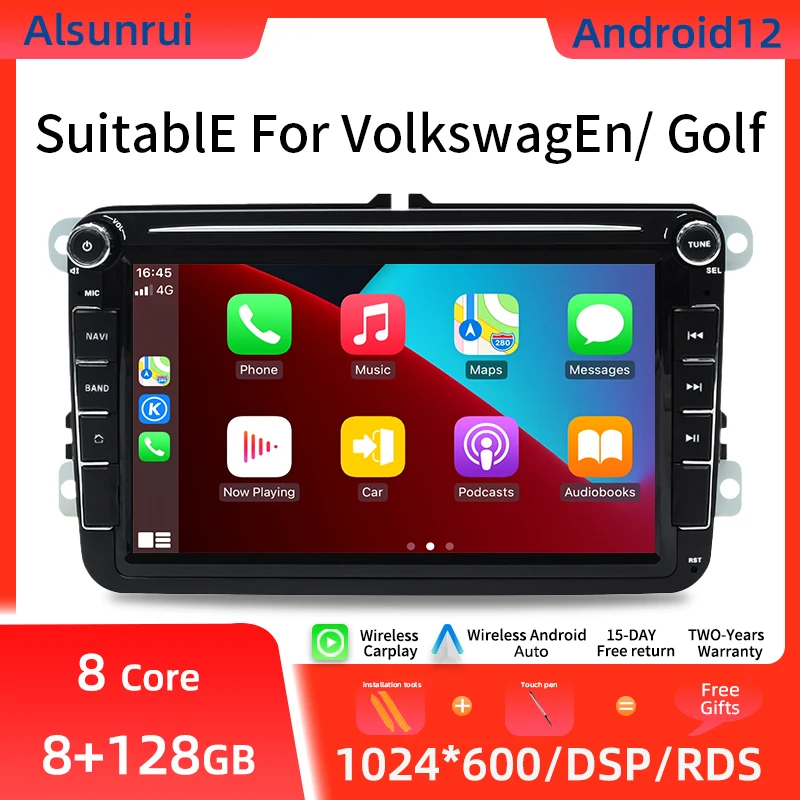 

Автомагнитола 2 din Android 12 для Amarok Volksagen VW Passat B6 B7 CC T5 Skoda Octavia2 Tiguan Seat Leon Golf 56, мультимедийный плеер