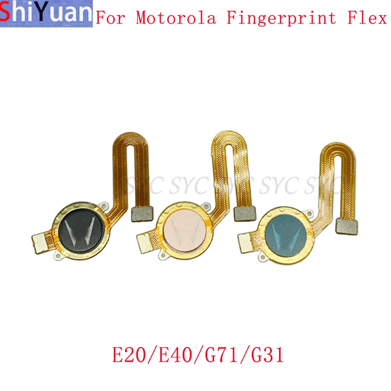 

Кнопка датчика отпечатков пальцев гибкий кабель лента для Motorola Moto E20 E40 G71 G31 сенсорный датчик гибкий запасные части