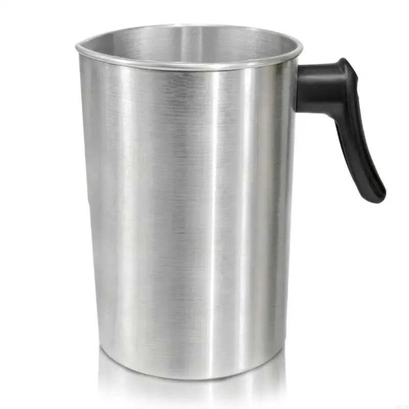 QX2E 101.4oz Stainless Steel Wax Melting Cup with Heat-Resistant Handle