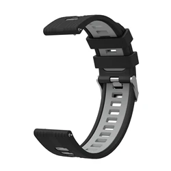 Bicolor 22mm Silicone Watchband Strap for 22mm universal (I)