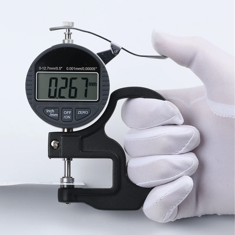 

0.001mm Electronic Thickness Gauge 10mm Digital Micrometer Thickness Meter 25mm Micrometro Thickness Tester RS232 Data Output