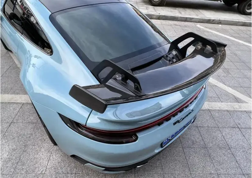 Per Porsche 911 Carrera 991 992 2019 2020 2021 2022 2023 Ala Labbro Coda Tronco Spoiler Vera Fibra Di Carbonio Gt3 Stile Rs