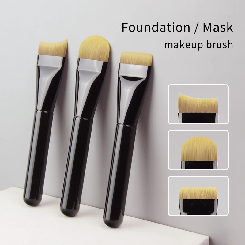 Ultra-Fine Hypoallergenic Nylon Bristle Top Foundation Contouring Brush
