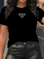 WoMen's T-Shirt Leisure Fashion Short Sleeve Cotton Tees High Quality Luxury Brand T-shirt Summer Streetwear Y2k+ Tops