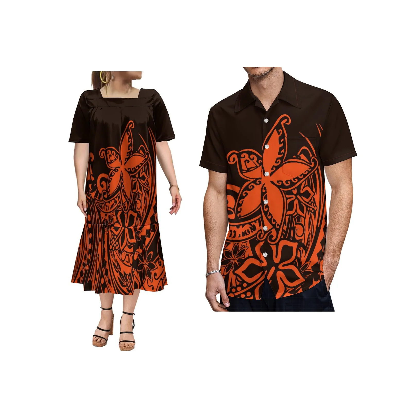 Hawaii Women's Printed Custom Comfort MUMU Dress Polynesian