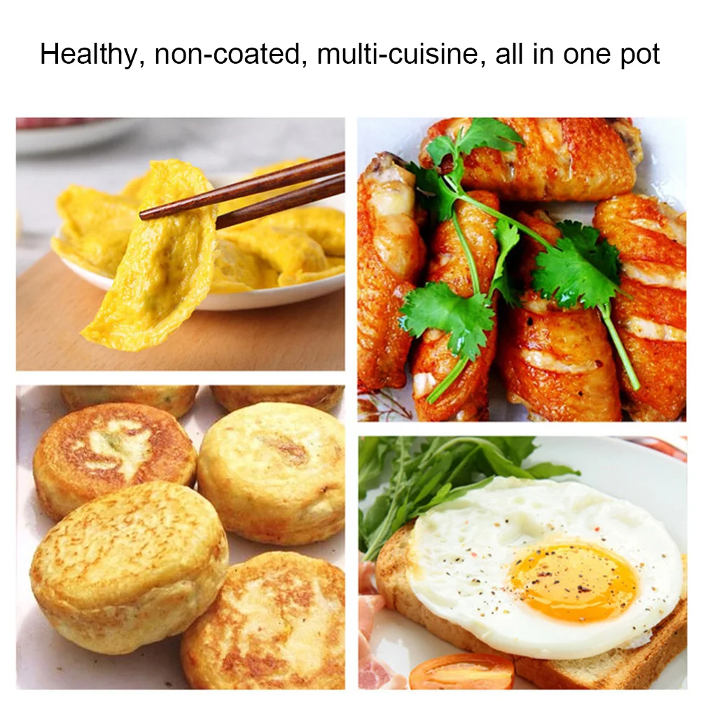 Multi Hole Cast Iron Non Stick Omelet Pan