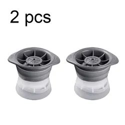 Set of 2 Silicone Spherical Ice Molds for Perfect Round Ice Cubes (Gray 2)