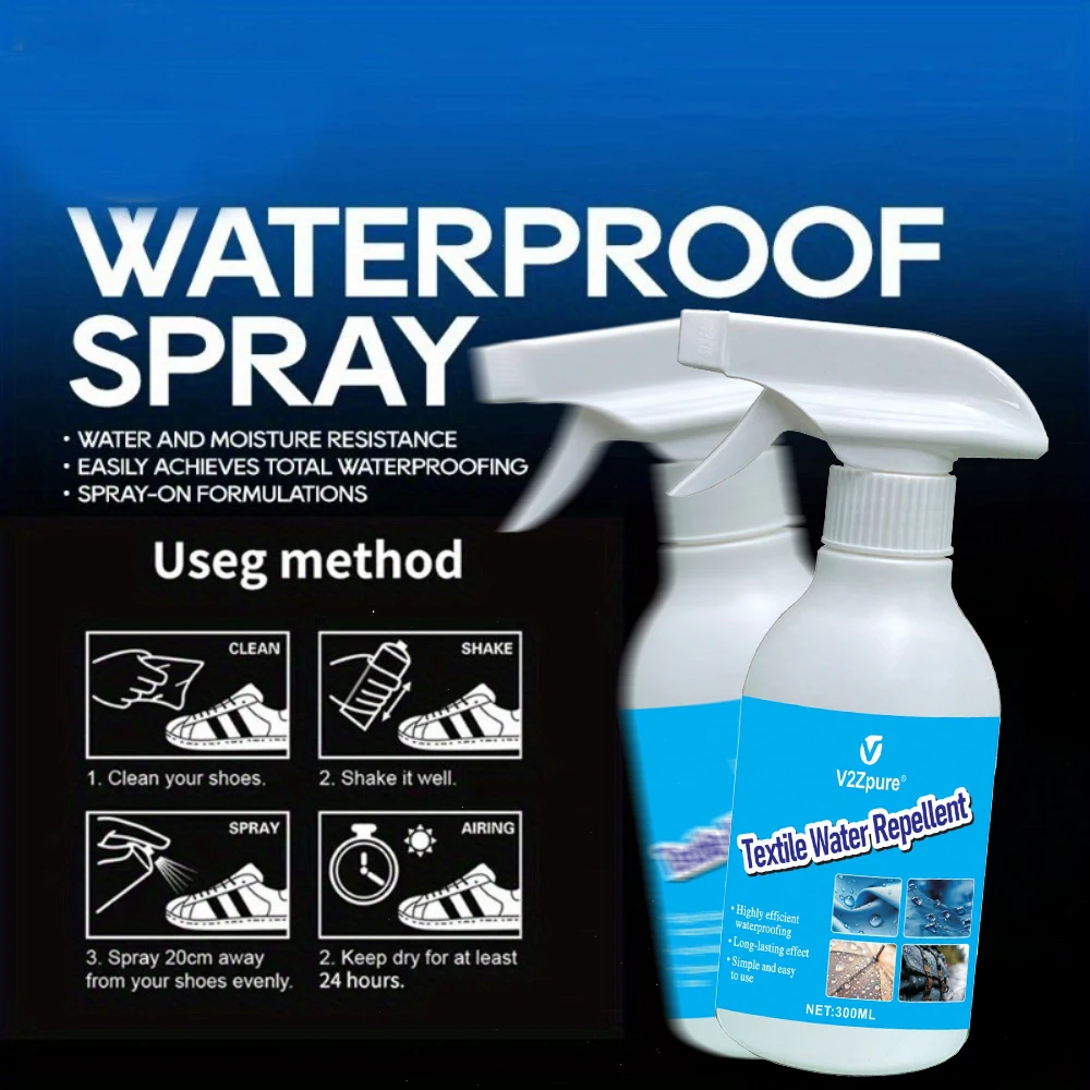 Ultimate Rainproof Nano Spray - Superior Water, Oil & Stain Shield for Fabric, Outdoor Gear, Shoes, and Apparel
