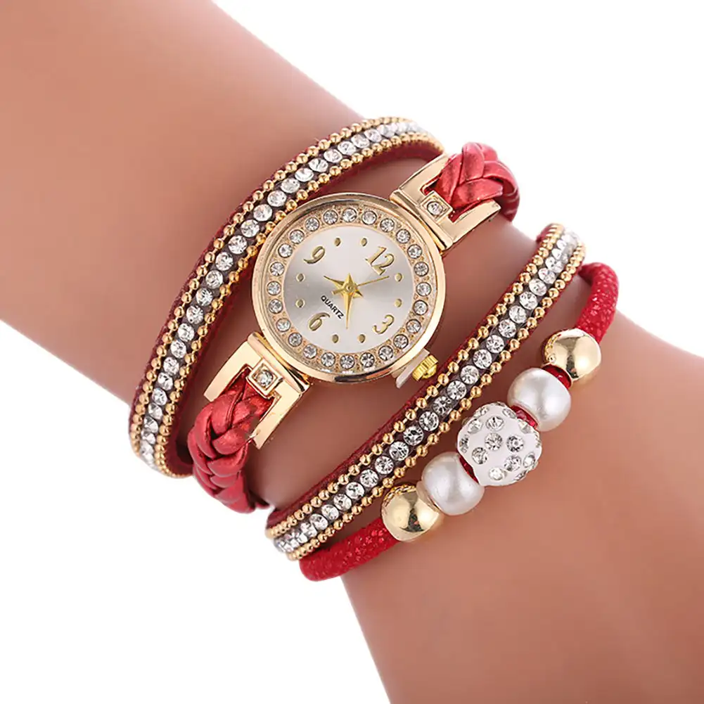 Women Watches Wrap Around Bracelet Fashion Dress Wrist Watch, women watches