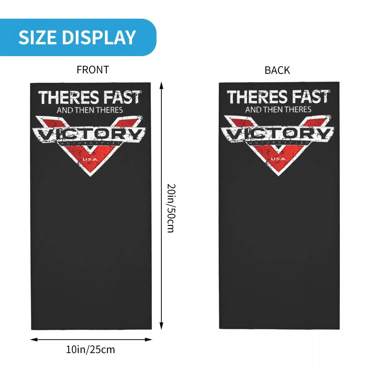 Theres Fast And Then Theres Victory Victory high ball Bandana Neck Cover Printed Motorcycle Club Face Mask Multifunctional bandana neck cover multifunctional bandana motorcycle bandana