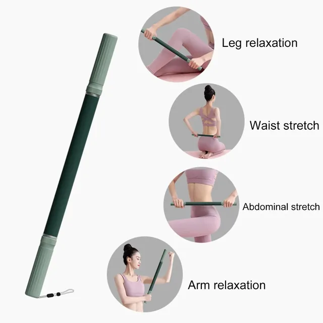 58×3cm # Yoga Stick for Body Stretching Relaxation Tool Roller Ergonomic Training Device For Fitness Sports Outdoor Home Workout 3