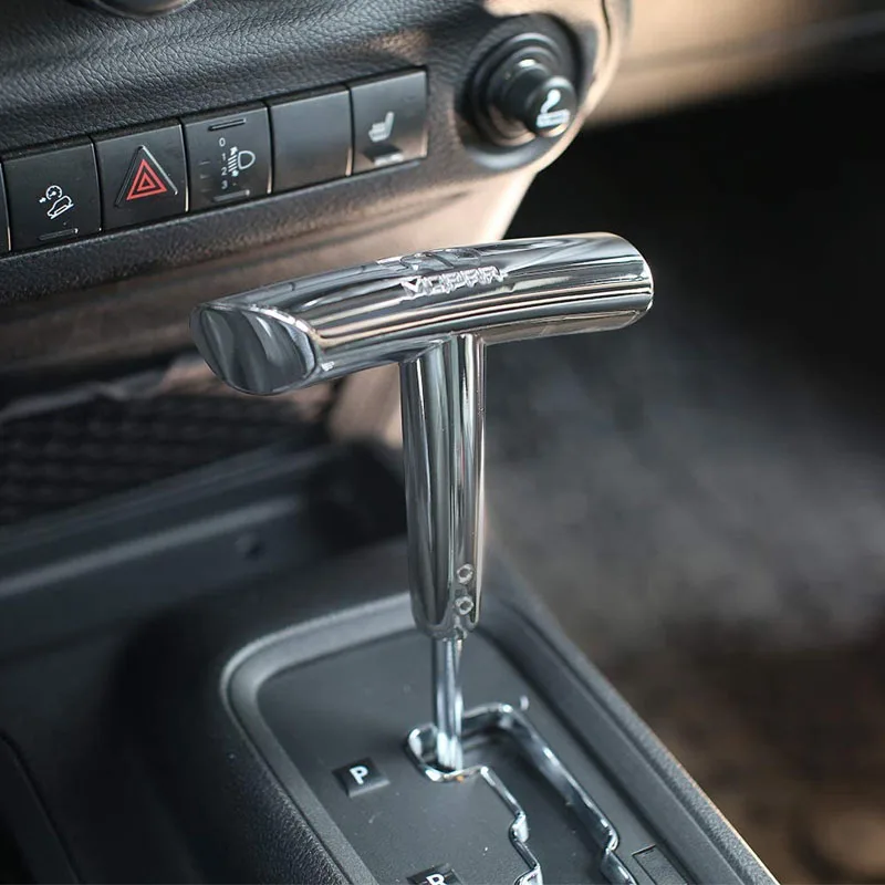 

Heavy Metal Zinc Alloy T Handle Gear Shift Knob for 2012-2017 Jeep Wrangler JK Dodge Charger Challenger Compass Ram
