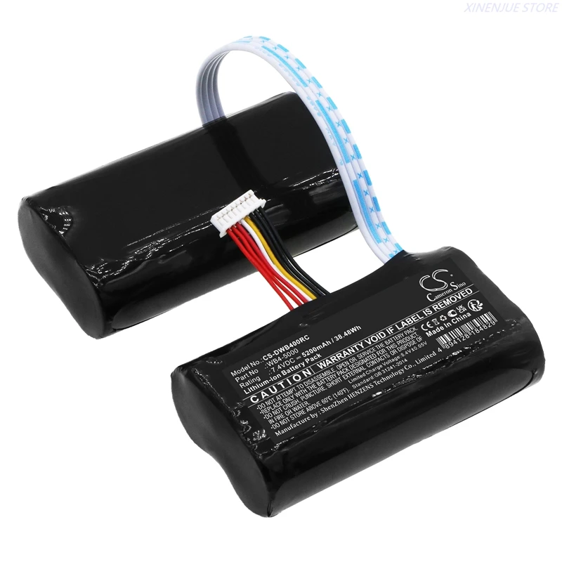 Vue latérale de la batterie 7.4V 5200mAh pour télécommande DJI Smart Controller RM500